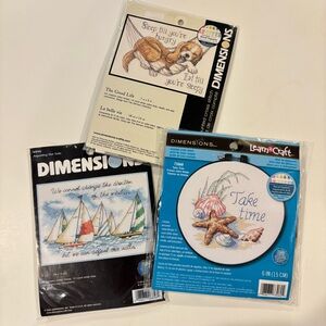 Lot of Dimensions Counted Cross Stitch kits
